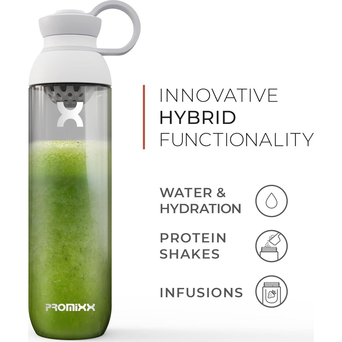 Botella de Agua Promixx FORM 760ml Gris Grafito - A Prueba de Fugas