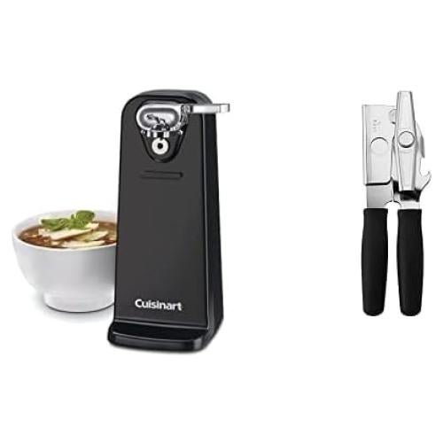 Abrelatas Eléctrico Cuisinart CCO-50BKN y Portátil Swing-A-Way