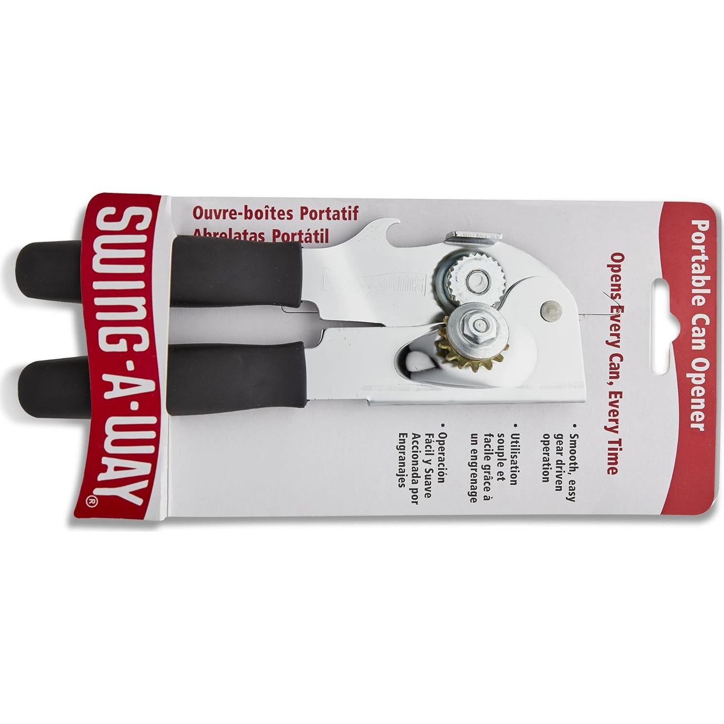 Abrelatas Eléctrico Cuisinart CCO-50BKN y Portátil Swing-A-Way