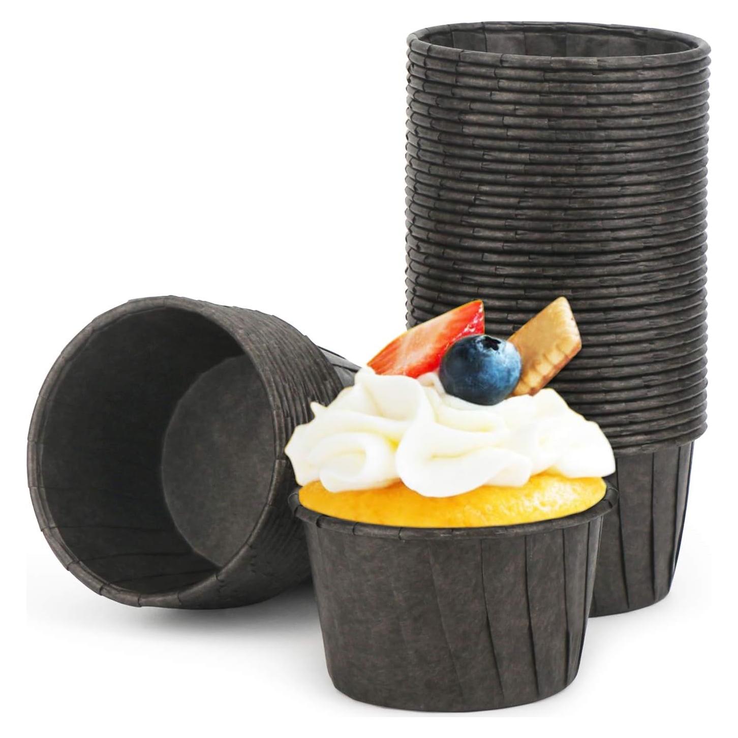 Moldes para Hornear EUSOAR 50pcs Aluminio 100ml Redondos