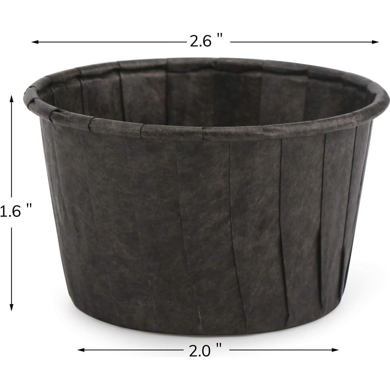 Moldes para Hornear EUSOAR 50pcs Aluminio 100ml Redondos