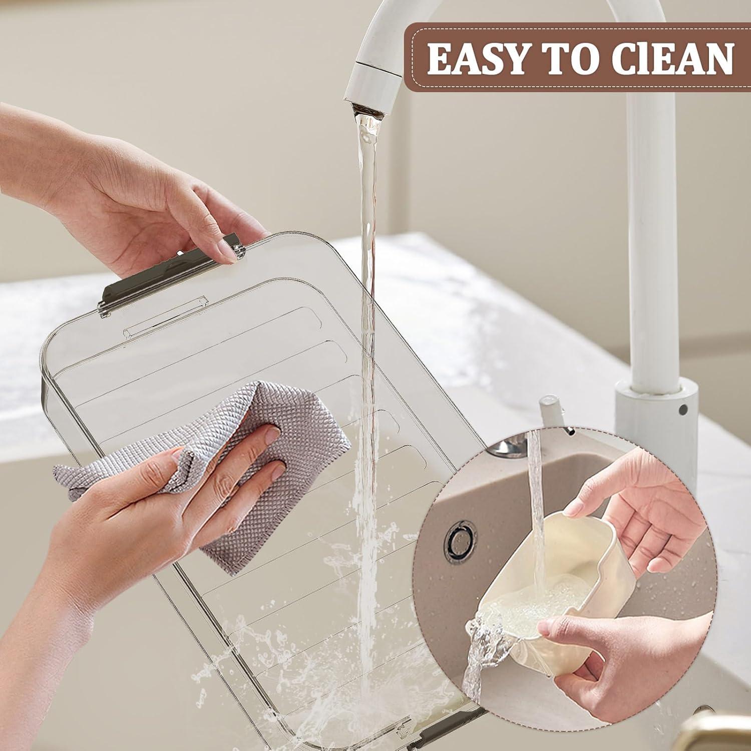 Contenedor de Snacks RKXQT Gris 8 Compartimentos con Tapa