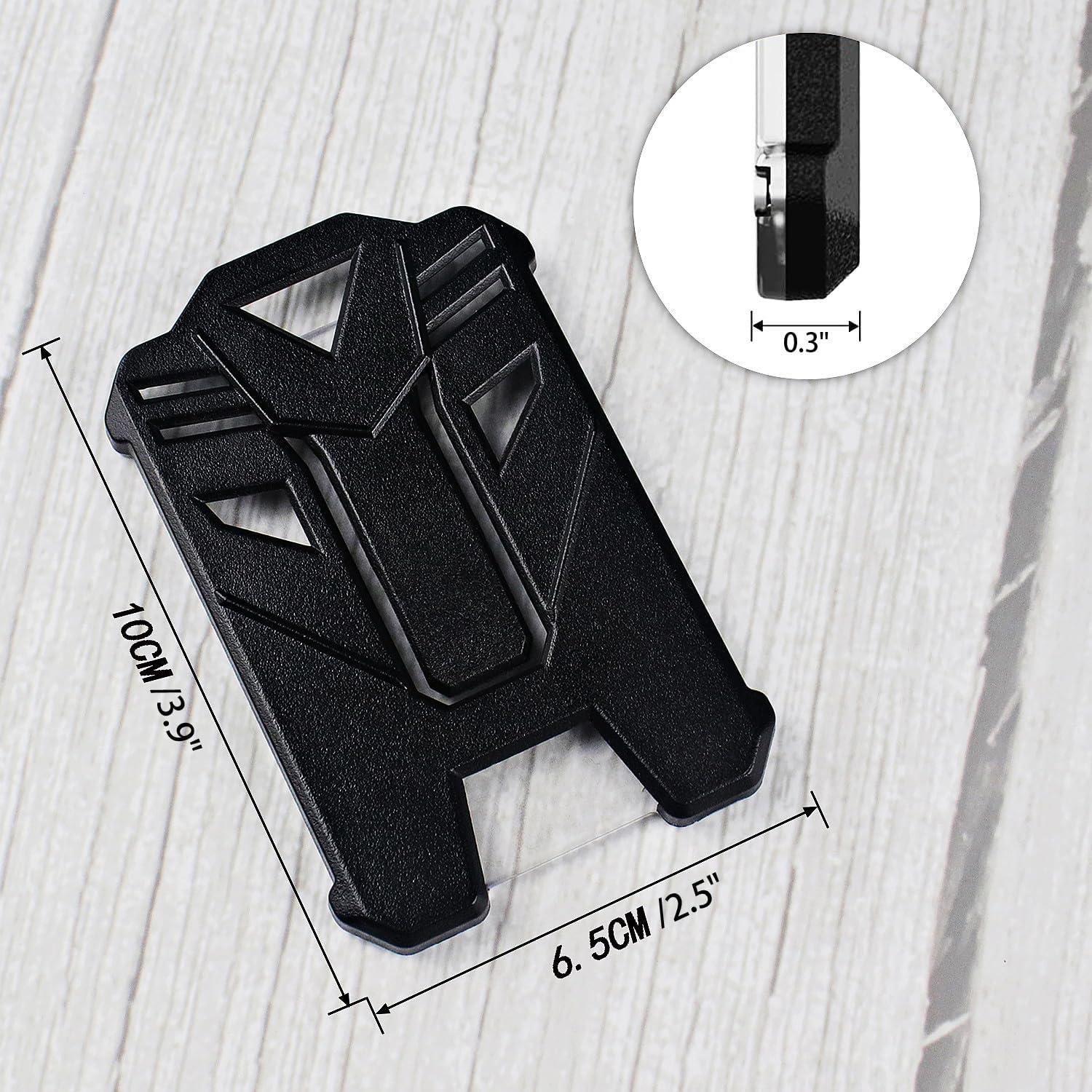 Portatarjetas Retráctil VIQWYIC con Llavero y Carabiner Metal