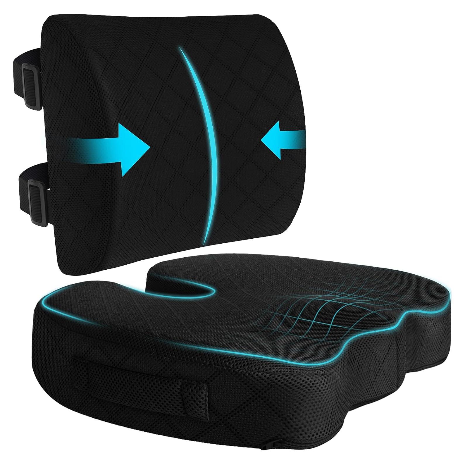 Cojín TushGuard Espuma Viscoelástica para Espalda y Coccix