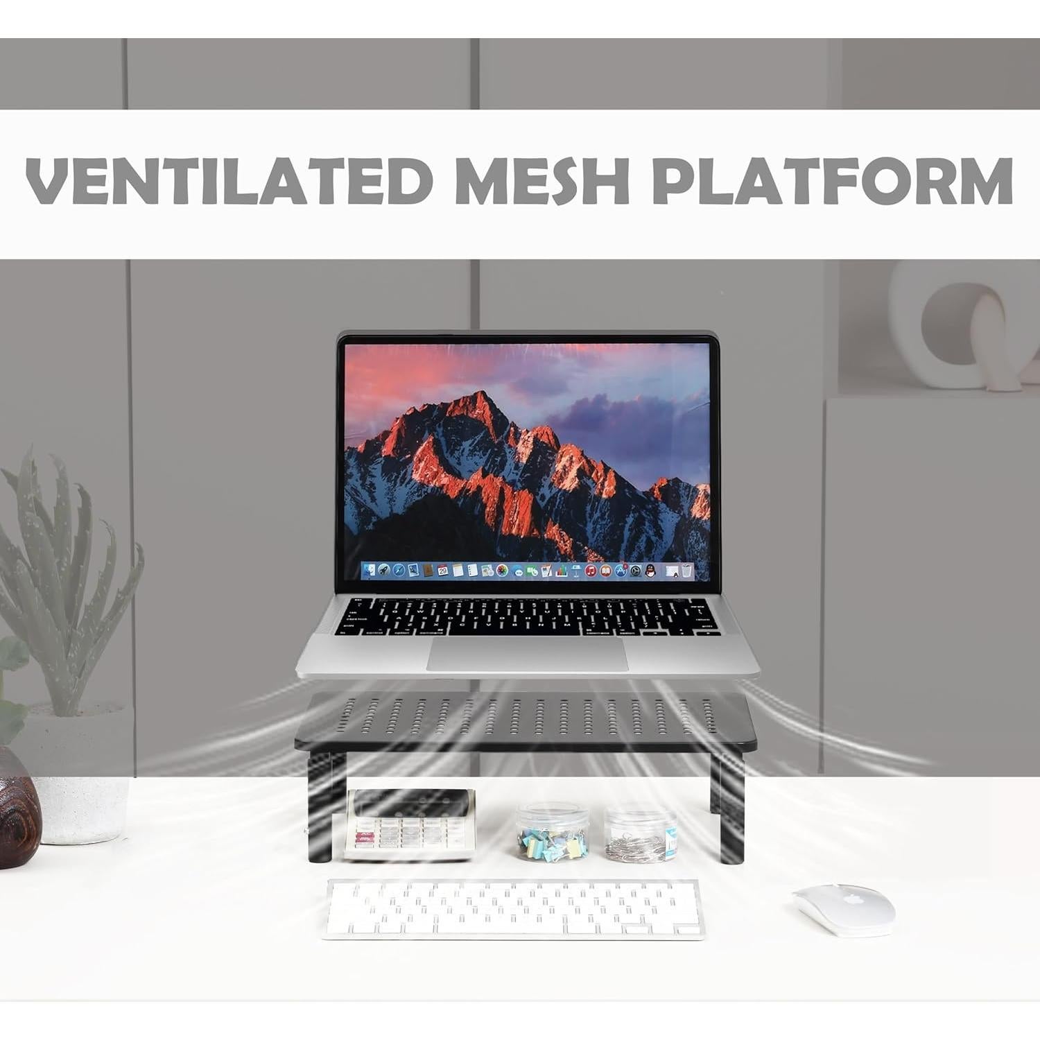 Soporte Elevador de Monitor VONDETYR Ajustable 3 Alturas 19.96 kg