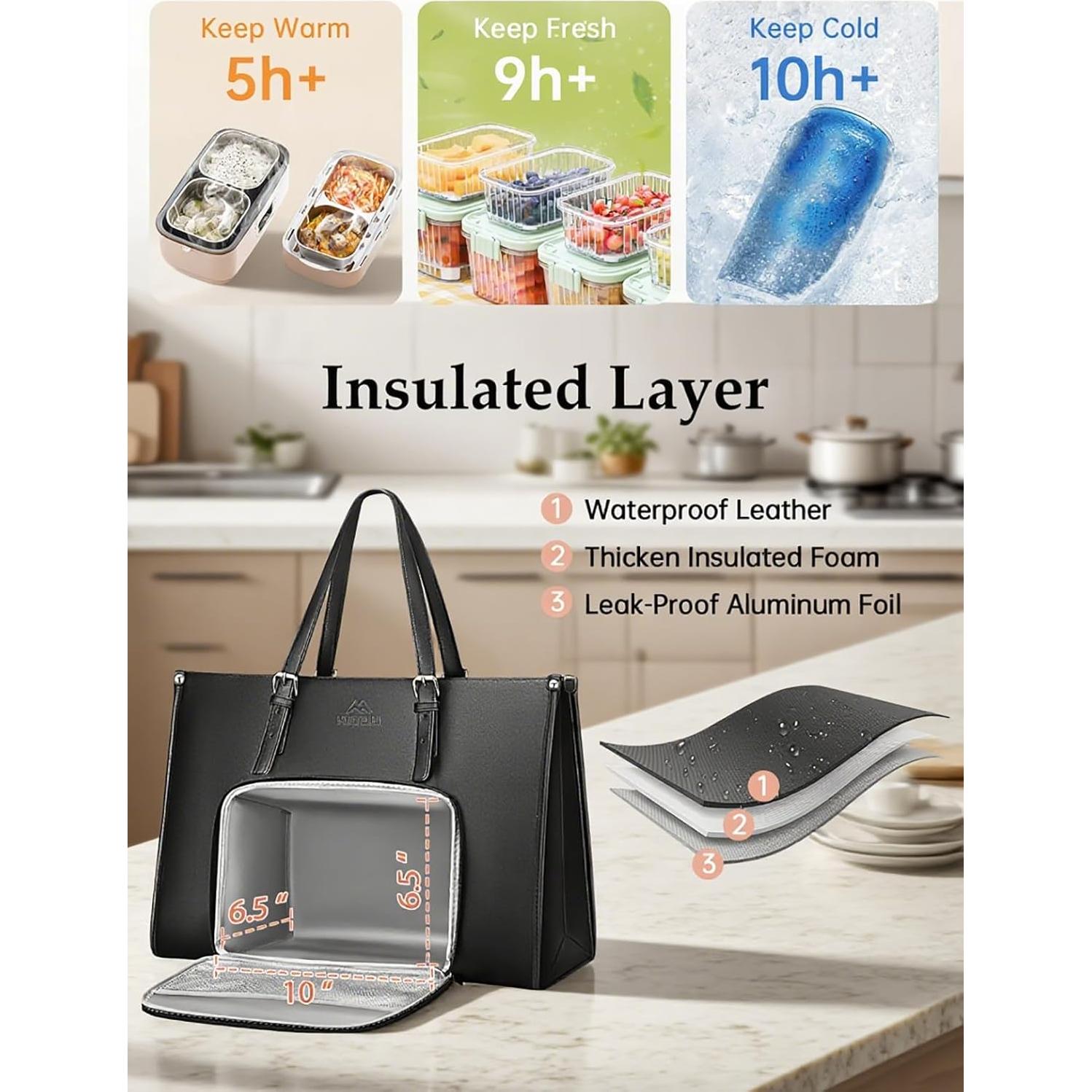 Bolsa Tote para Laptop MATEIN 15.6" con Compartimento Aislado