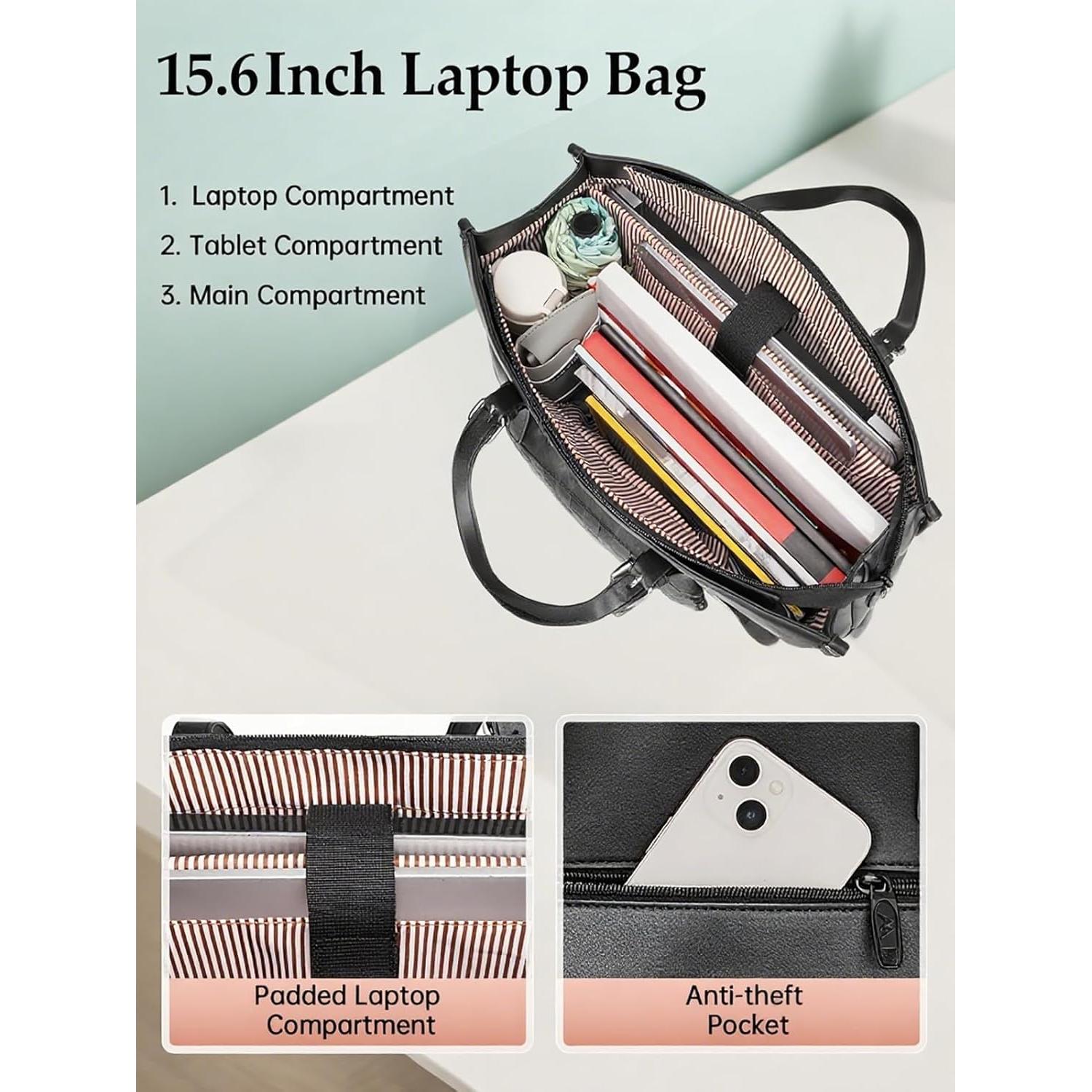 Bolsa Tote para Laptop MATEIN 15.6" con Compartimento Aislado