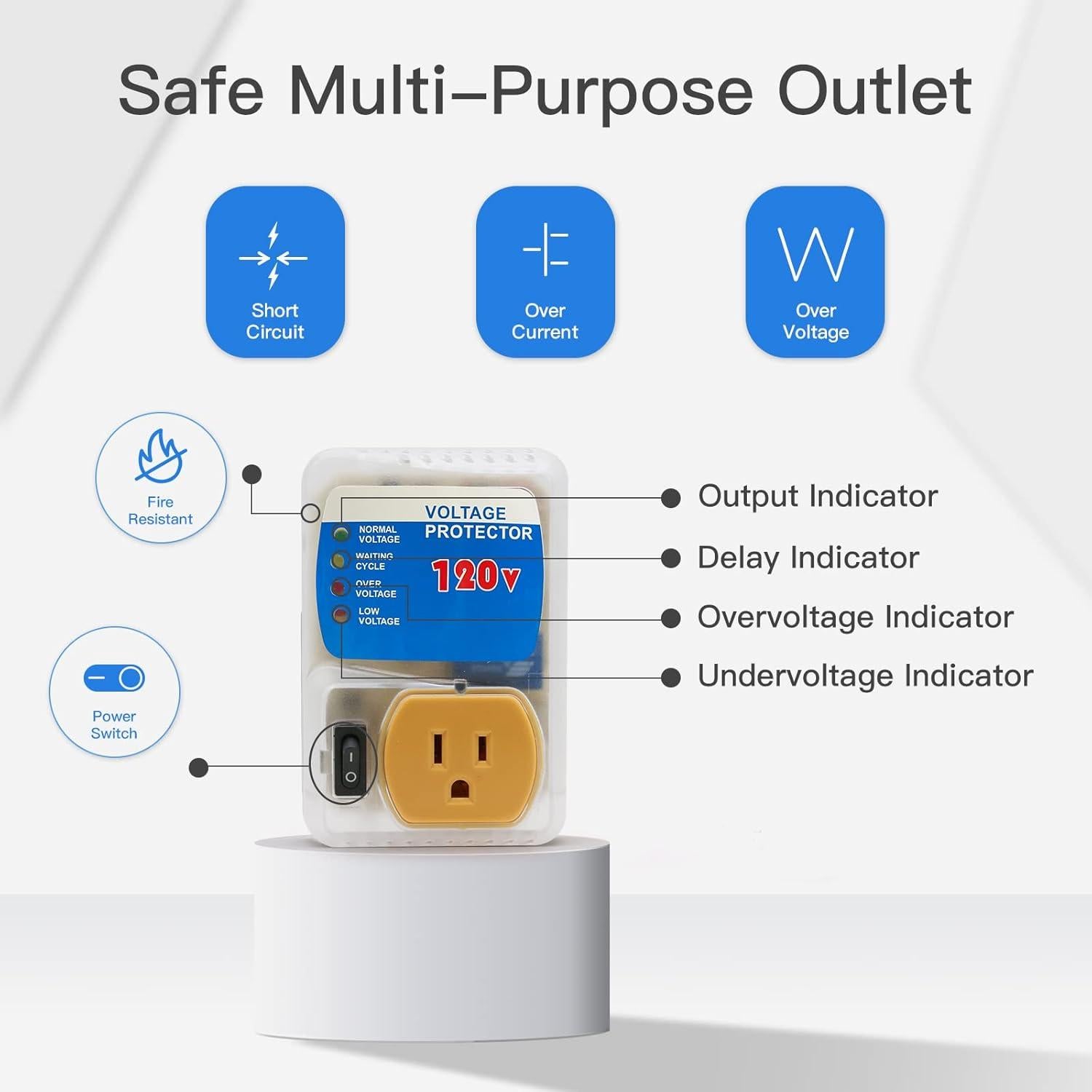 Protector Electrónico BSEED contra Sobretensiones 120V 4 Paquete