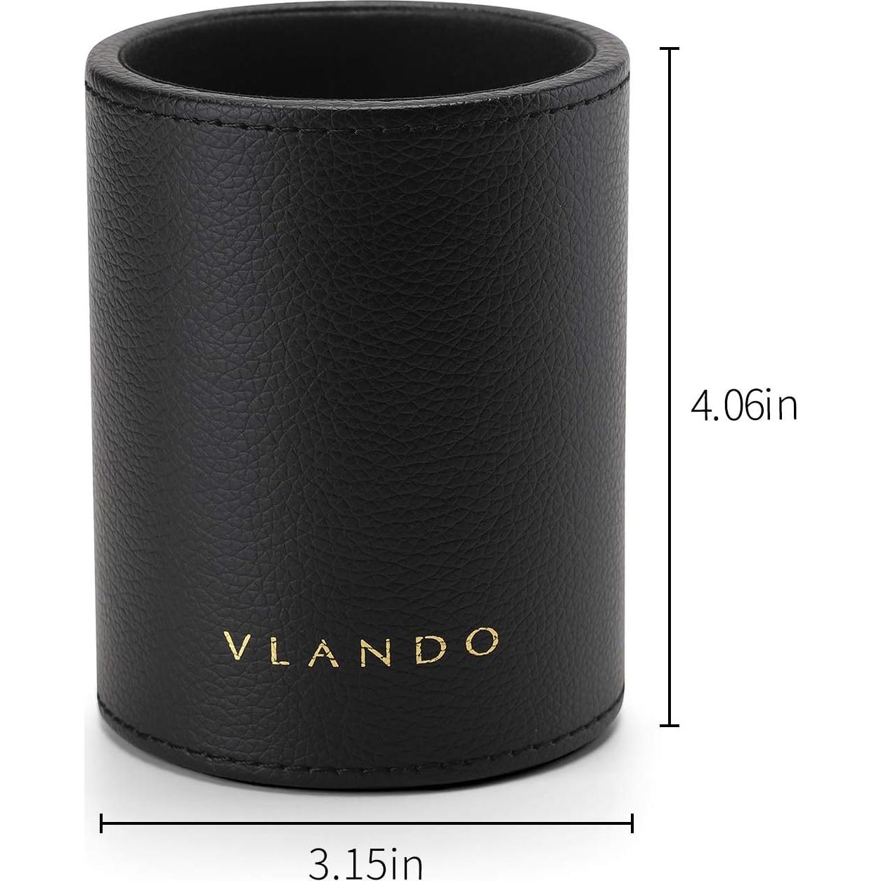 Organizador de Escritorio Vlando 2 Paquete Negro para Papelería