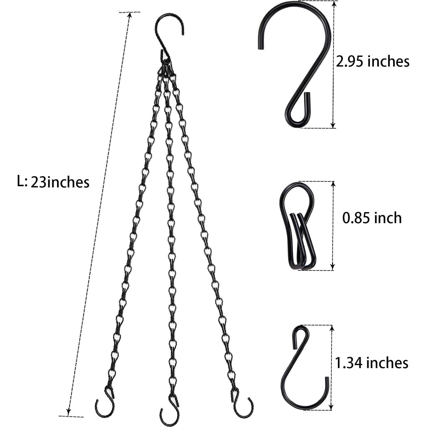 Cadenas Colgantes para Macetas Heybe 58.42 cm 3 Patas Hierro