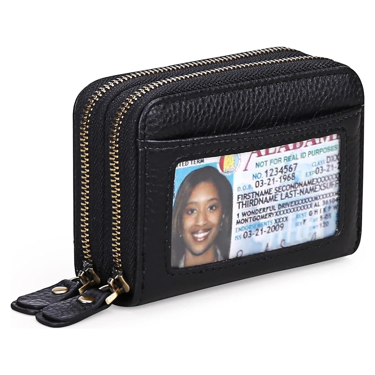 Cartera Pequeña de Cuero GOIACII con Bloqueo RFID - 12 Ranuras