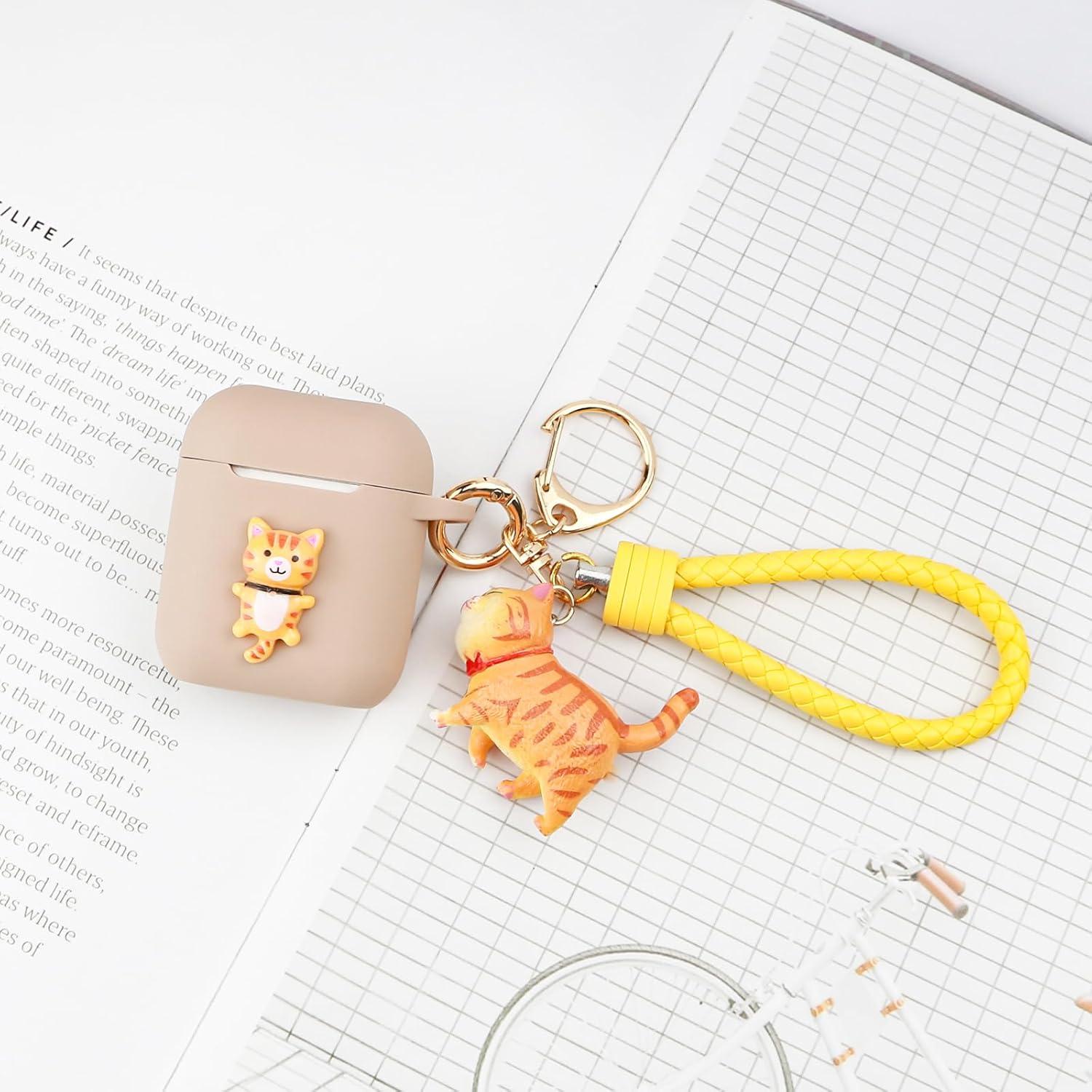 Funda de Silicona Kawaii Wonhibo para AirPods 1 y 2 - Gato