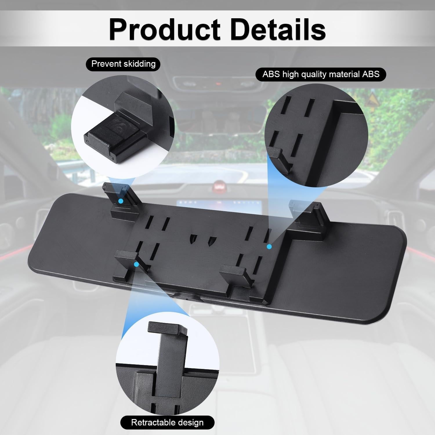 Espejo Retrovisor Convexo Antideslumbrante LivTee 28.4 cm