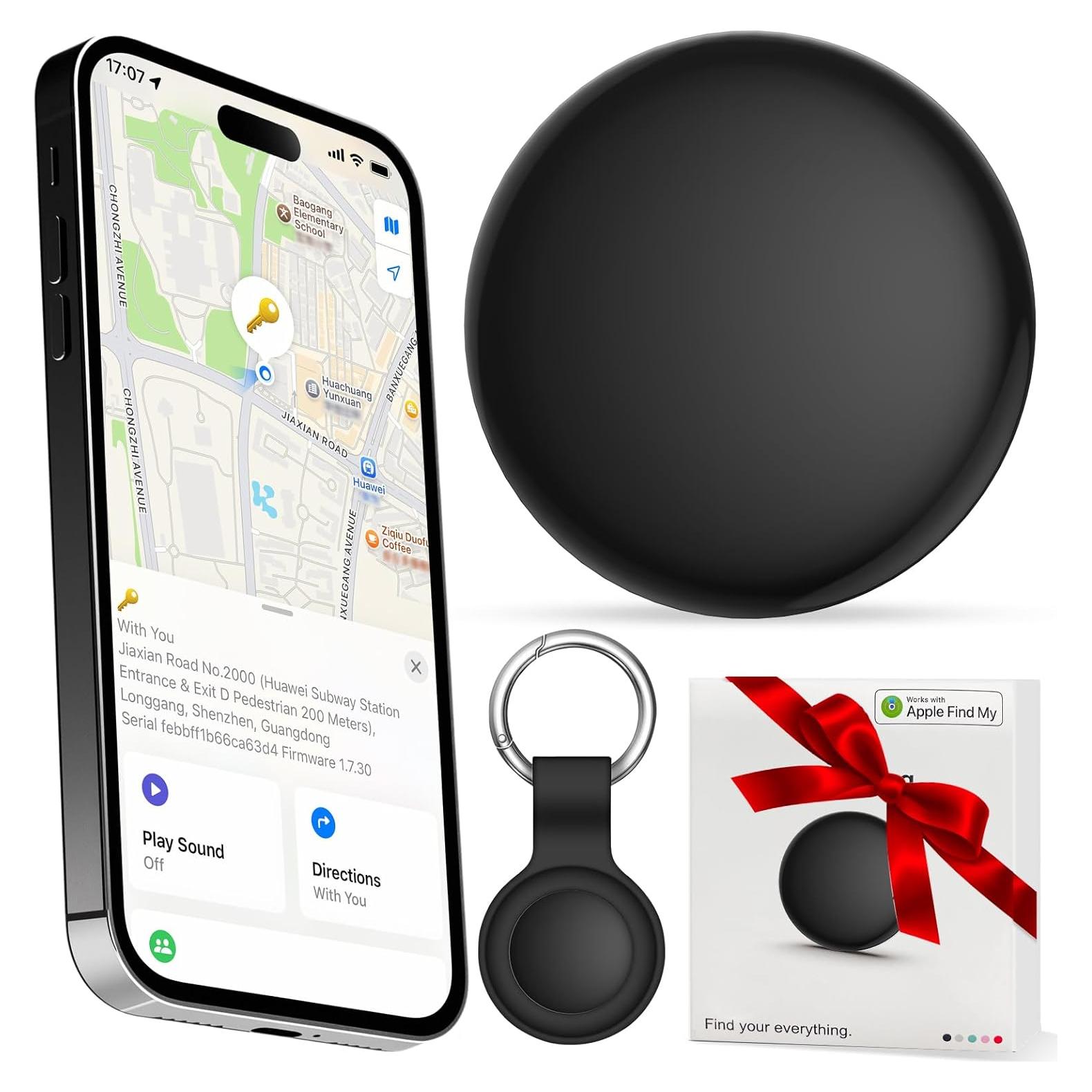 Rastreador Bluetooth Pepisk Air Tag - Localizador de Equipaje Negro