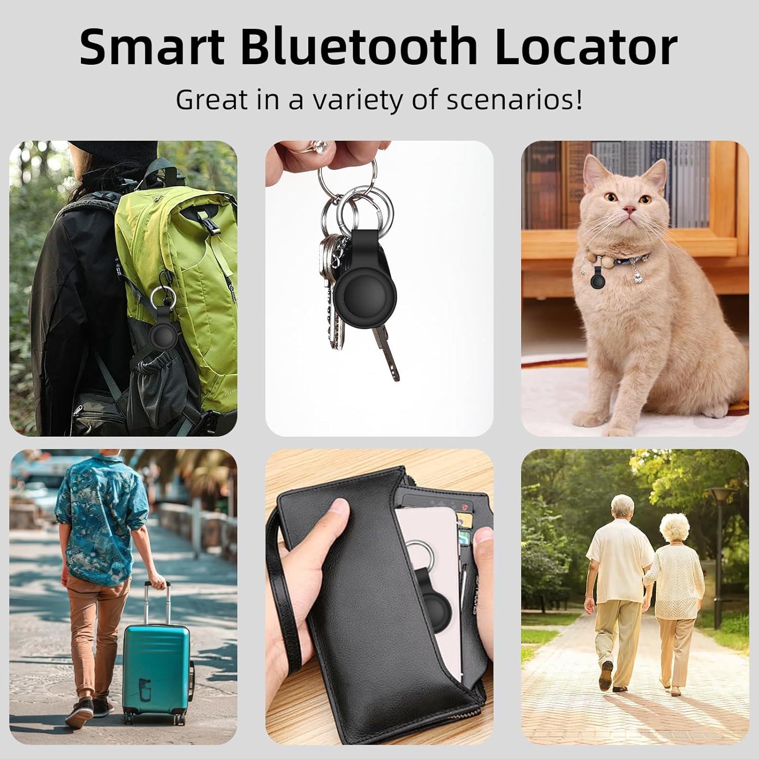 Rastreador Bluetooth Pepisk Air Tag - Localizador de Equipaje Negro