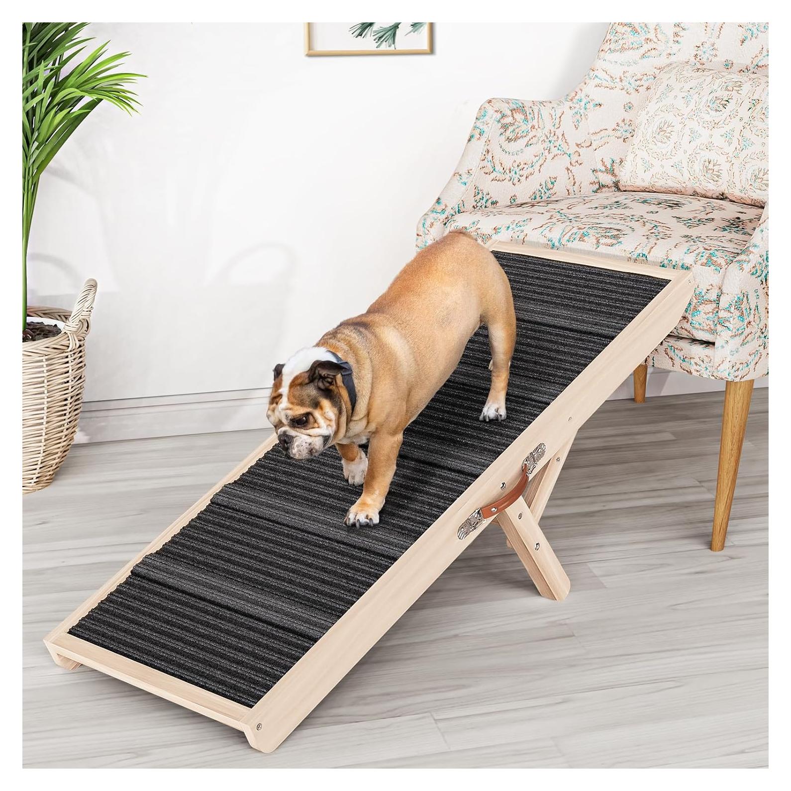 Rampa Plegable para Perros Chuiendi 100 cm Ajustable 28-52 cm