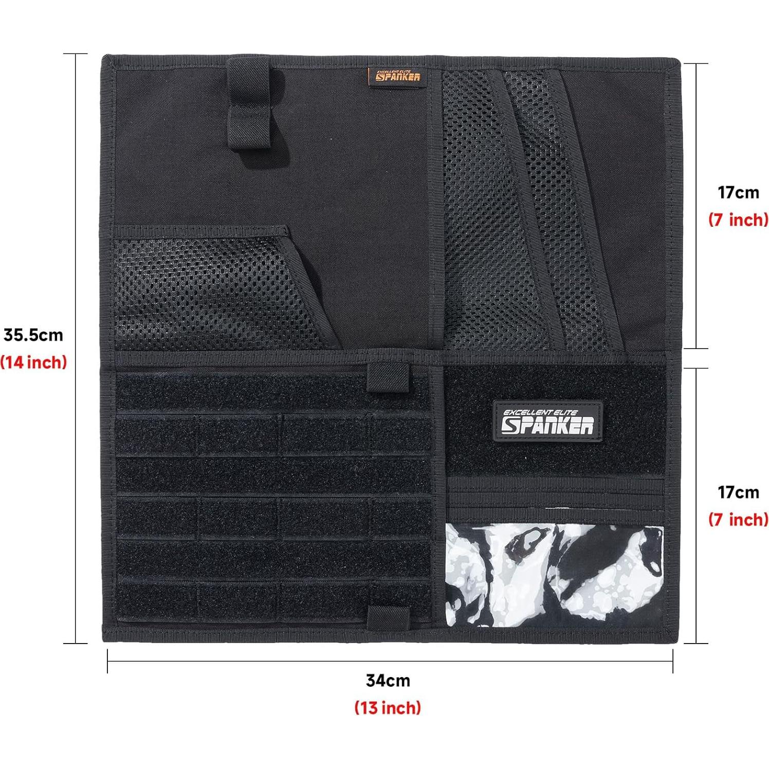 Organizador de Visera Táctico Excellent Elite Spanker Molle Negro