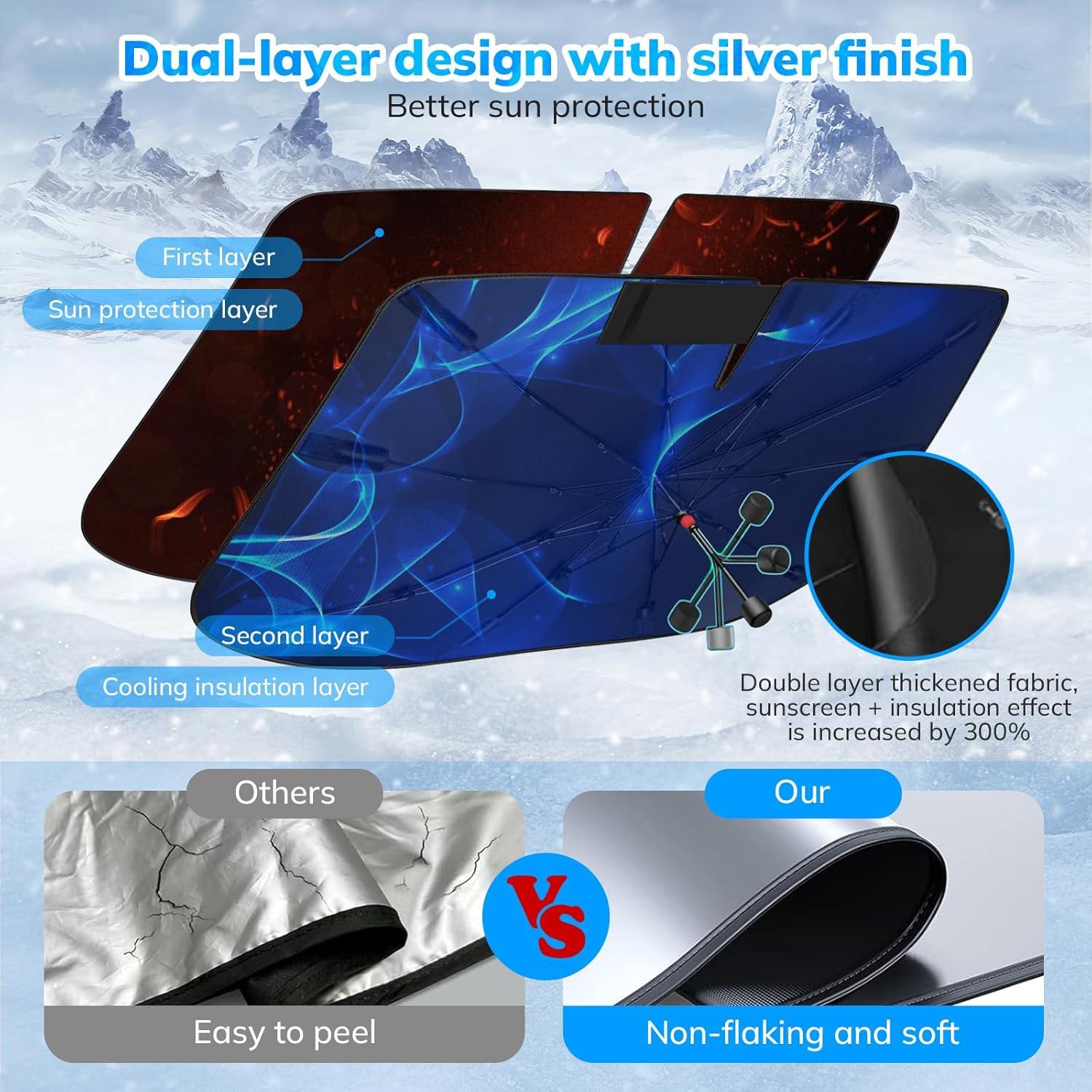 Parasol para Parabrisas SEPORUD UNSUN-61 154.94x83.82cm UV