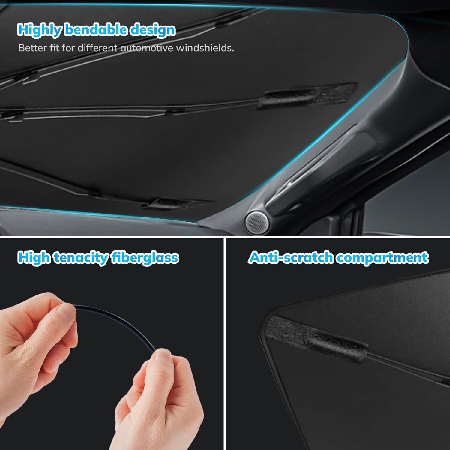 Parasol para Parabrisas SEPORUD UNSUN-61 154.94x83.82cm UV