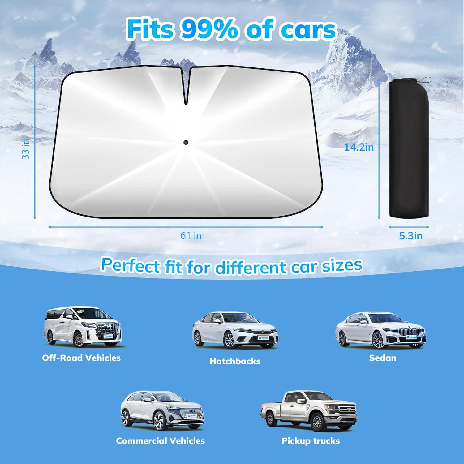 Parasol para Parabrisas SEPORUD UNSUN-61 154.94x83.82cm UV