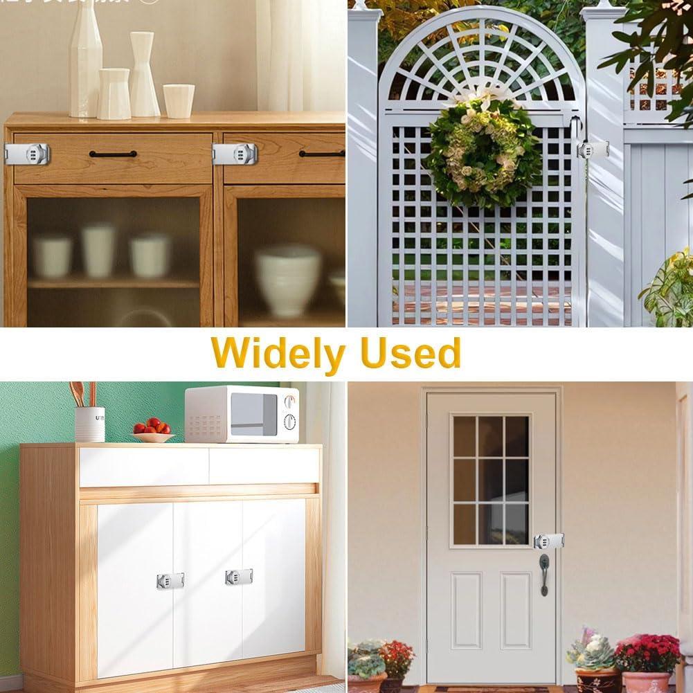 Cerradura de Combinación Plowatxi 3 Dígitos para Gabinete Negro