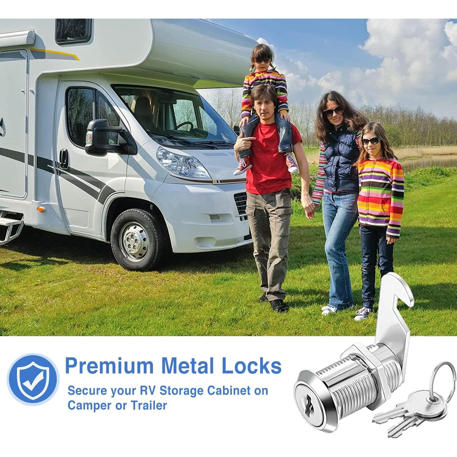 Cerraduras de Cam Sissinda 30mm con Llave Igual - 5 Piezas