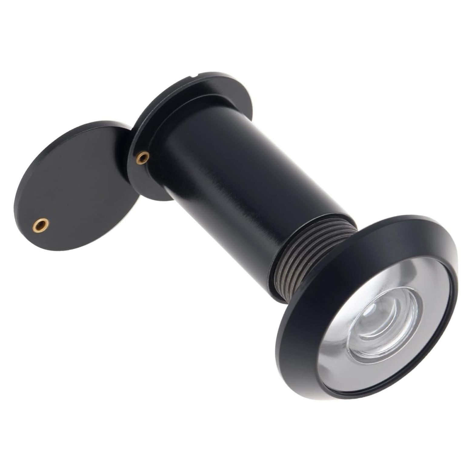 Mirador de Puerta HOJLKLD 200 Grados con Cubierta Privacidad Negra