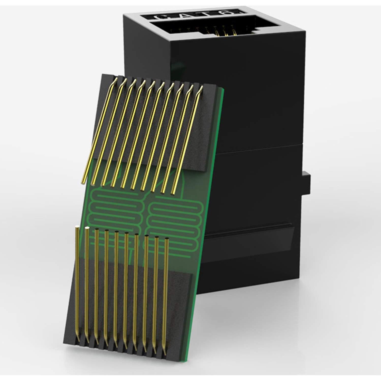 Acoplador RJ45 Cat6 Keystone Hembra a Hembra - Paquete 25