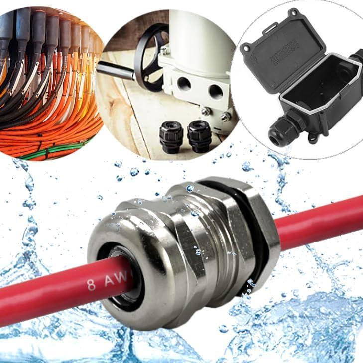 Abrazadera de Cable de Latón MGI 1/2" NPT Impermeable - Paquete de 2