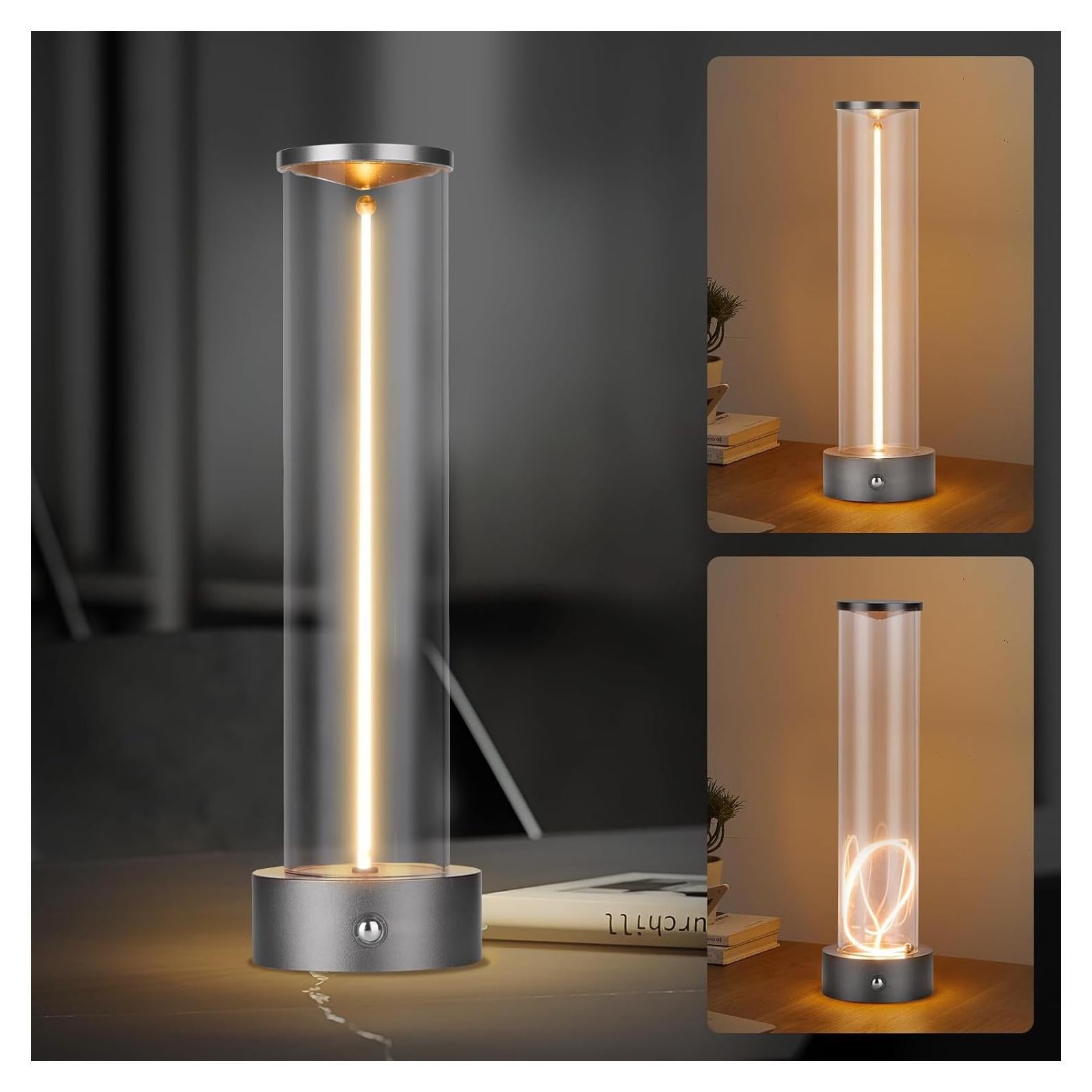 Lámpara de Mesa LED Inalámbrica YYXGOOB C-Silver 3 Niveles