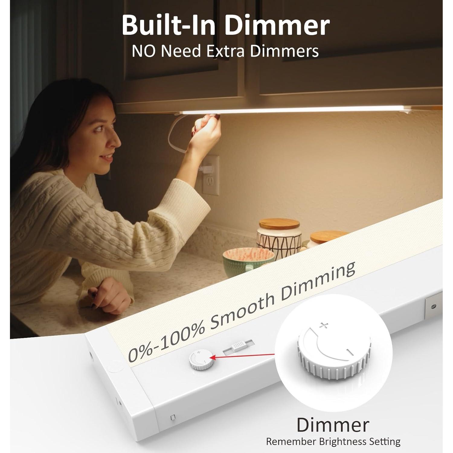 Iluminación Bajo Gabinete LED Leetdud 30 cm 6W Regulable 5CCT