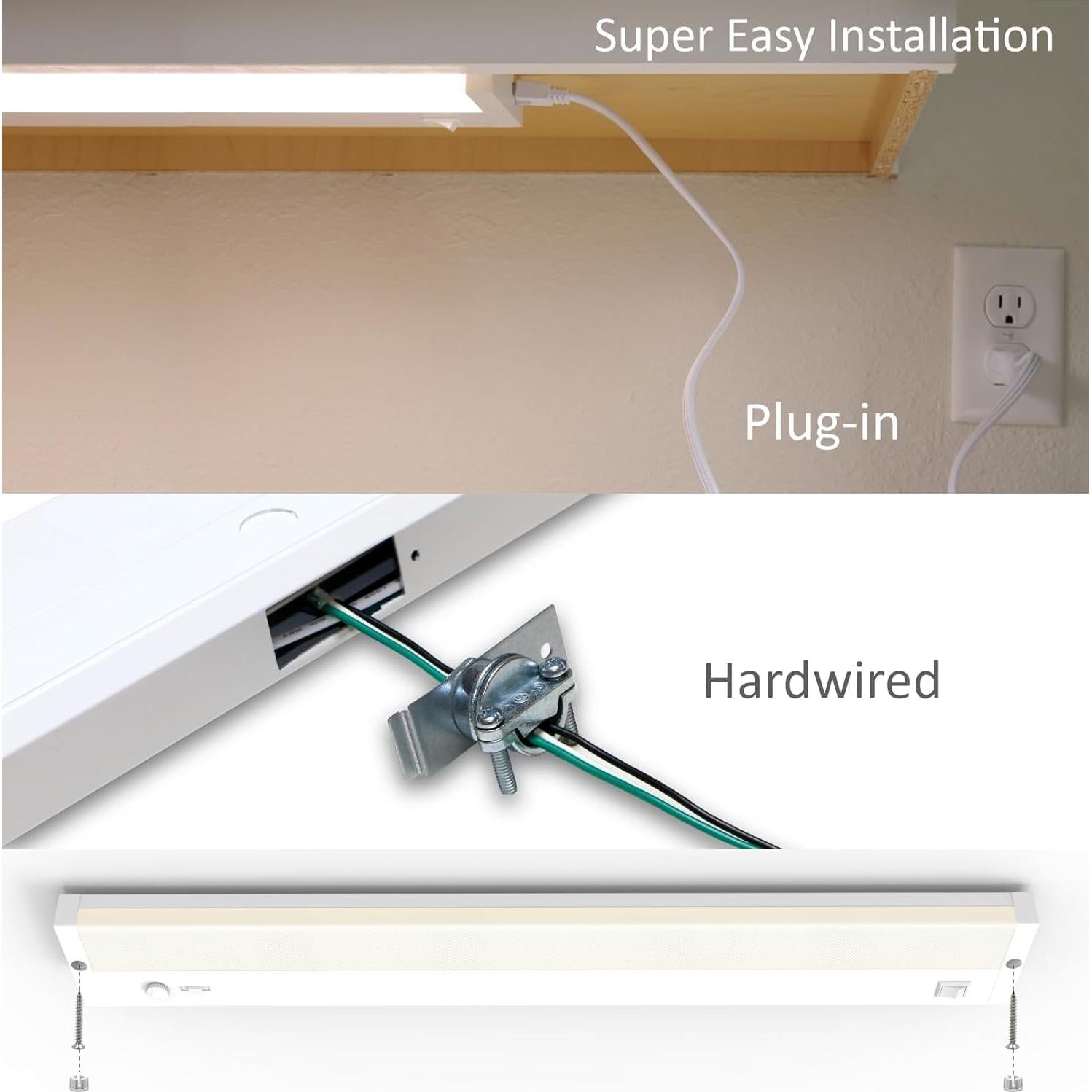 Iluminación Bajo Gabinete LED Leetdud 30 cm 6W Regulable 5CCT