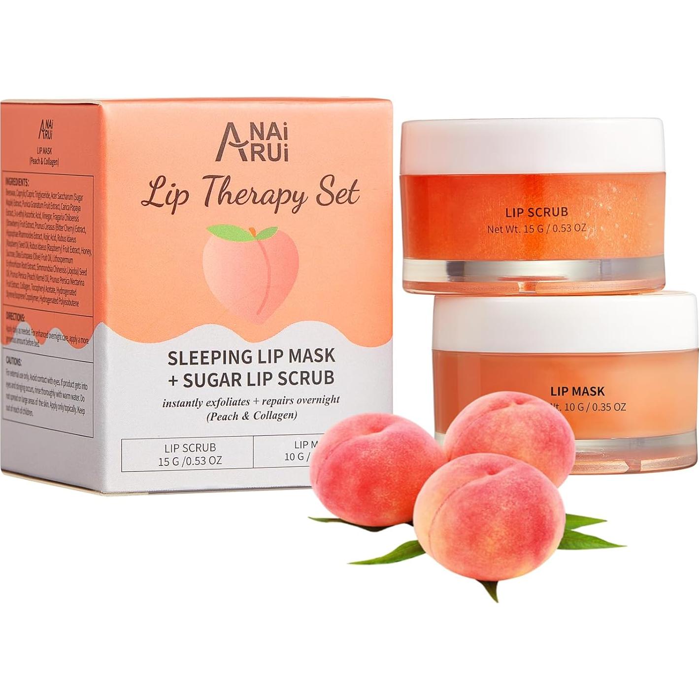 Kit de Cuidado Labial ANAI RUI - Mascarilla y Exfoliante