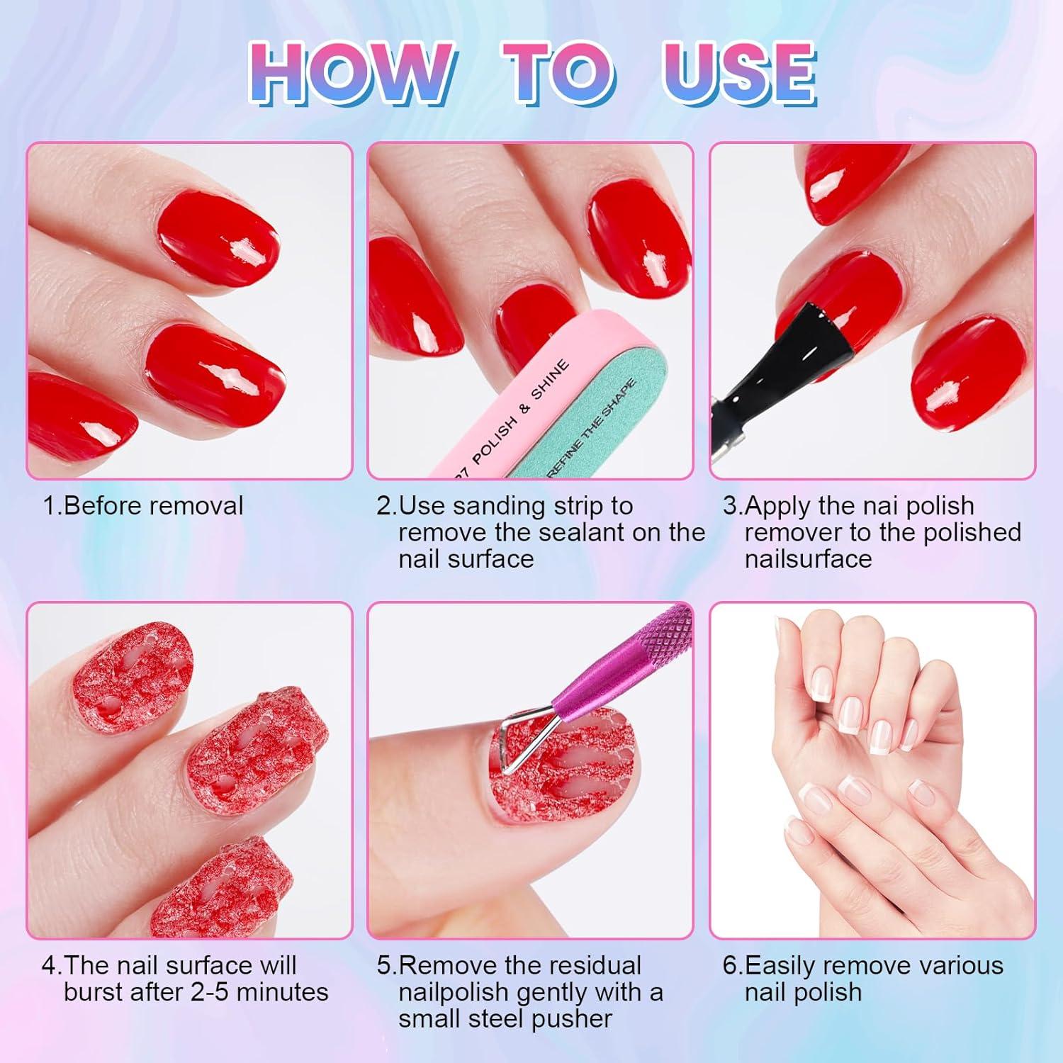 Removedor de Esmalte de Uñas en Gel BESNEL 15 ml Kit Profesional