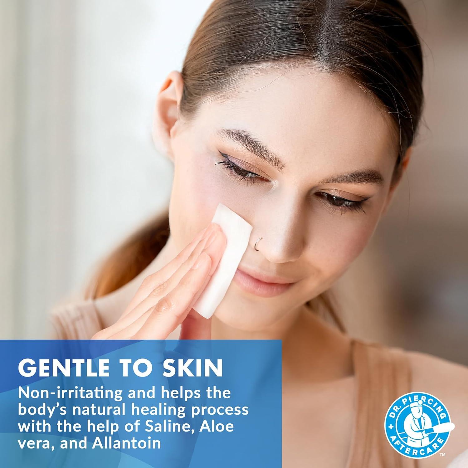 Toallitas de Cuidado Post-Piercing Dr. Piercing - 50 Unidades