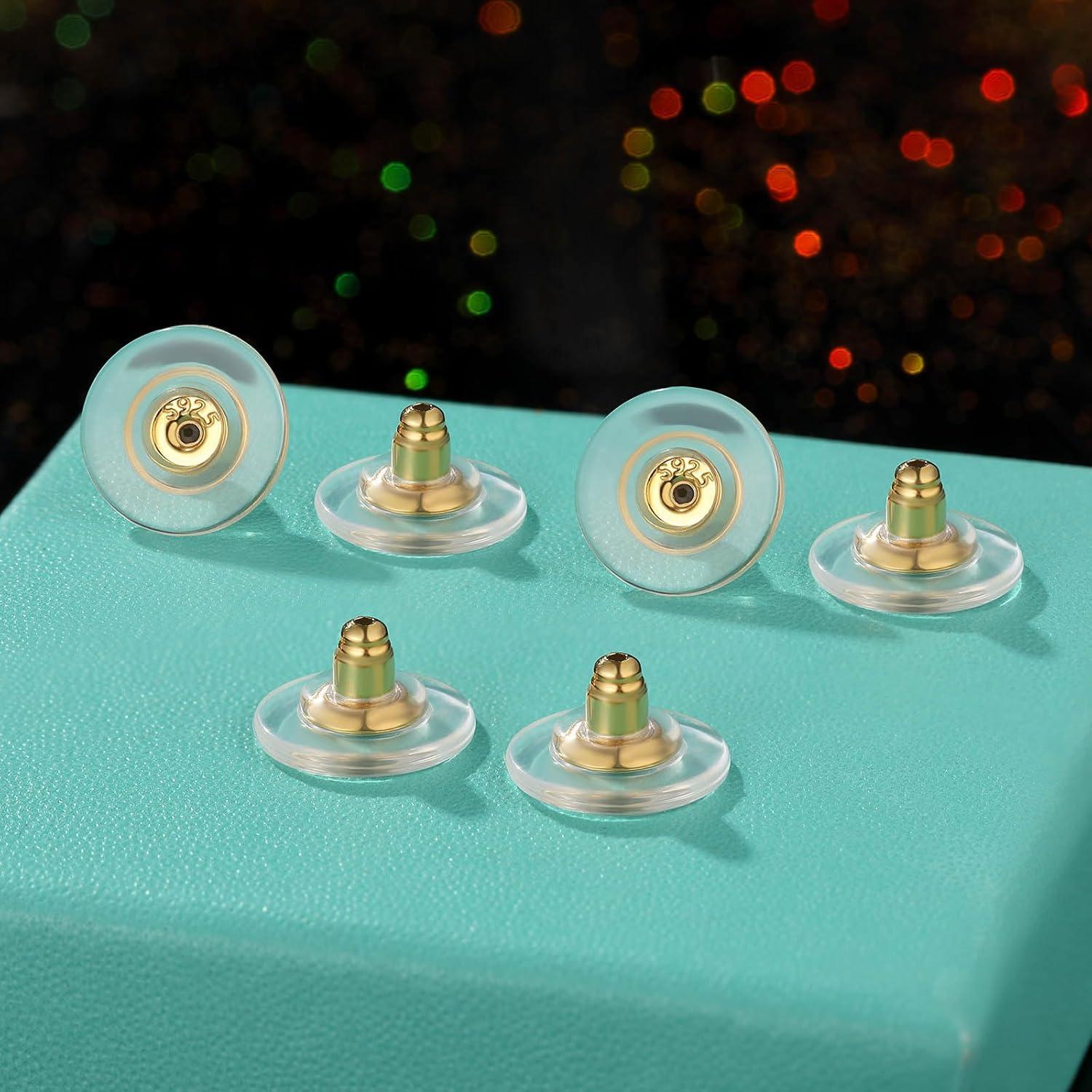 Resortes para Pendientes Hazifes 12mm Plata Esterlina 925 Oro 18K