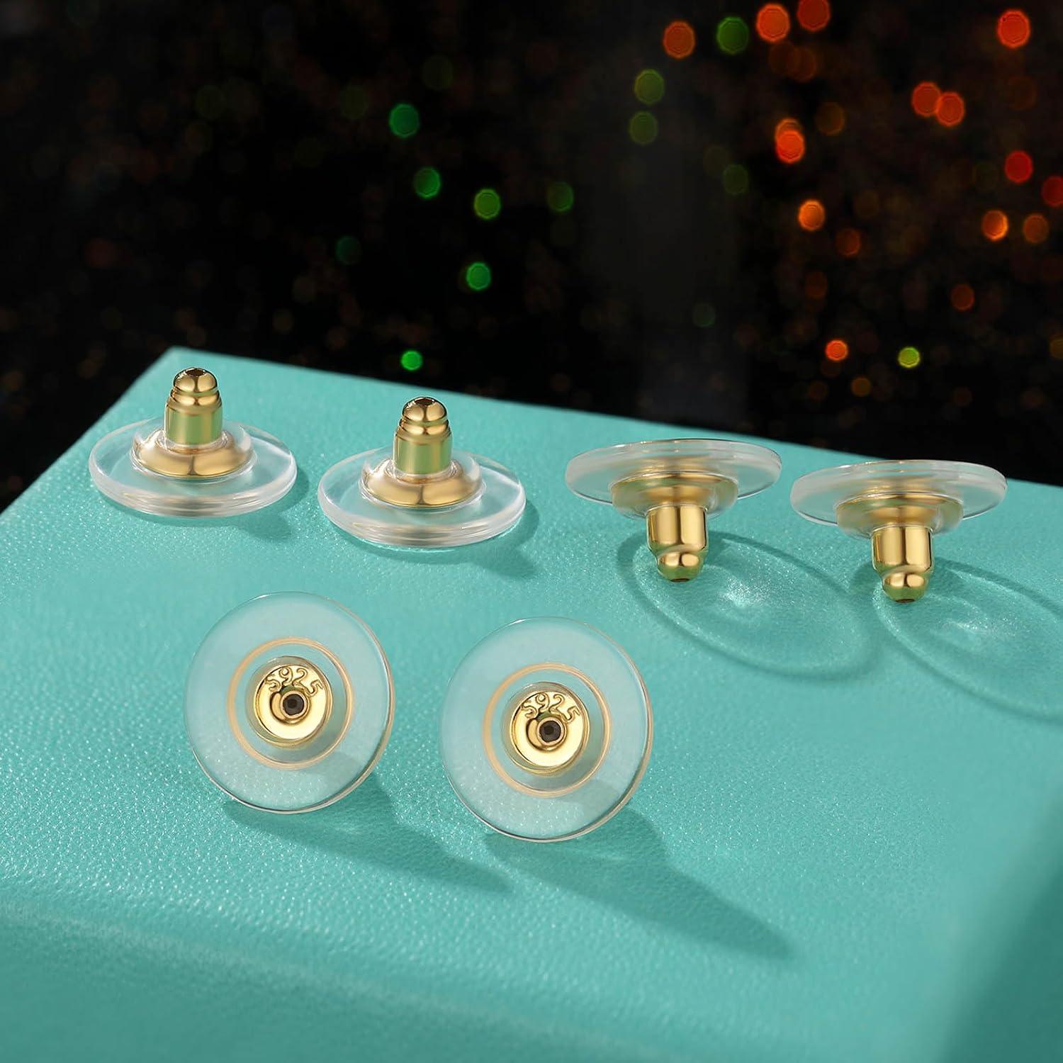 Resortes para Pendientes Hazifes 12mm Plata Esterlina 925 Oro 18K