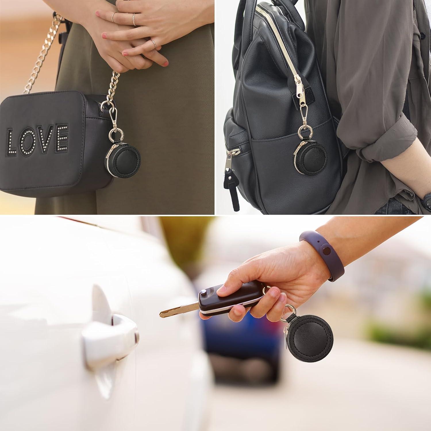 Caja de soporte para anillos KUKUVR con llavero - Negro