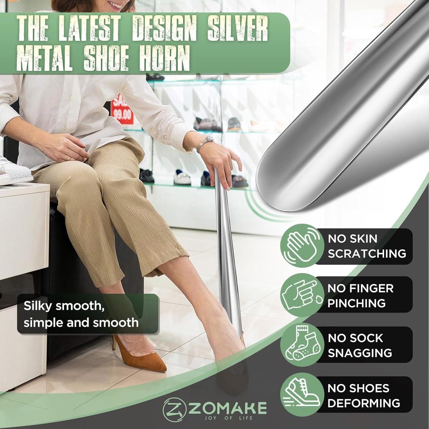 Cuerno de Zapato ZOMAKE de Metal 41.91 cm para Personas Mayores