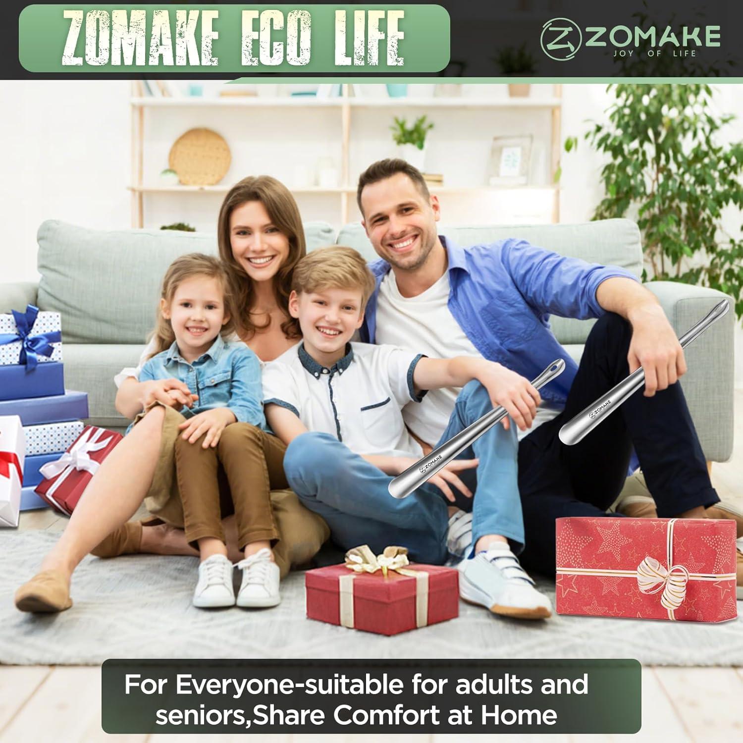 Cuerno de Zapato ZOMAKE de Metal 41.91 cm para Personas Mayores