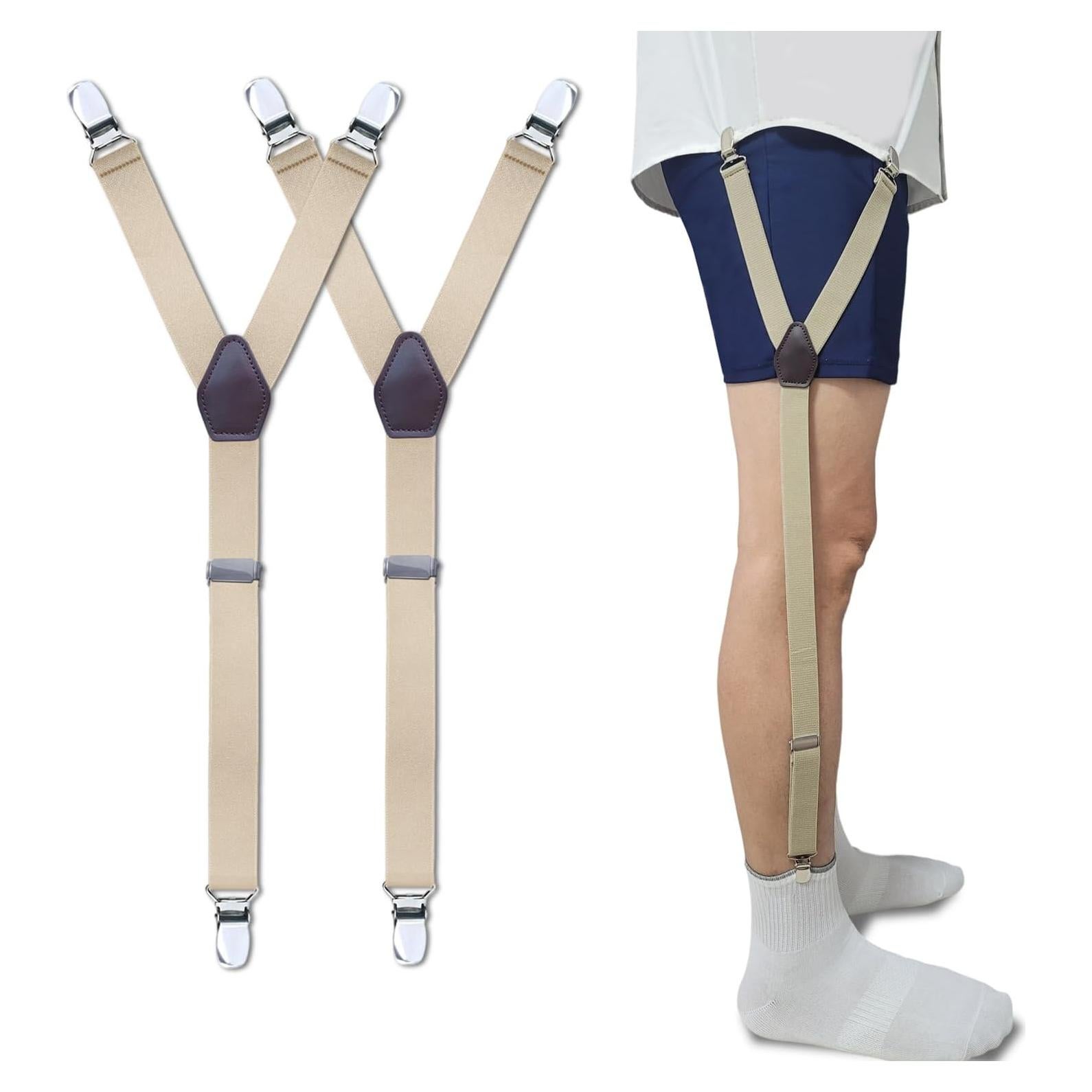 Clips de Fijación para Camisas NASKY Antideslizantes Beige