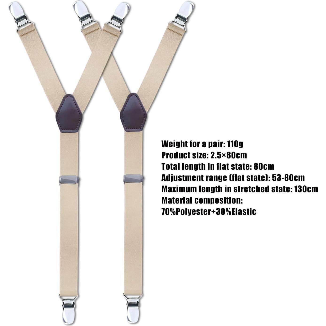 Clips de Fijación para Camisas NASKY Antideslizantes Beige