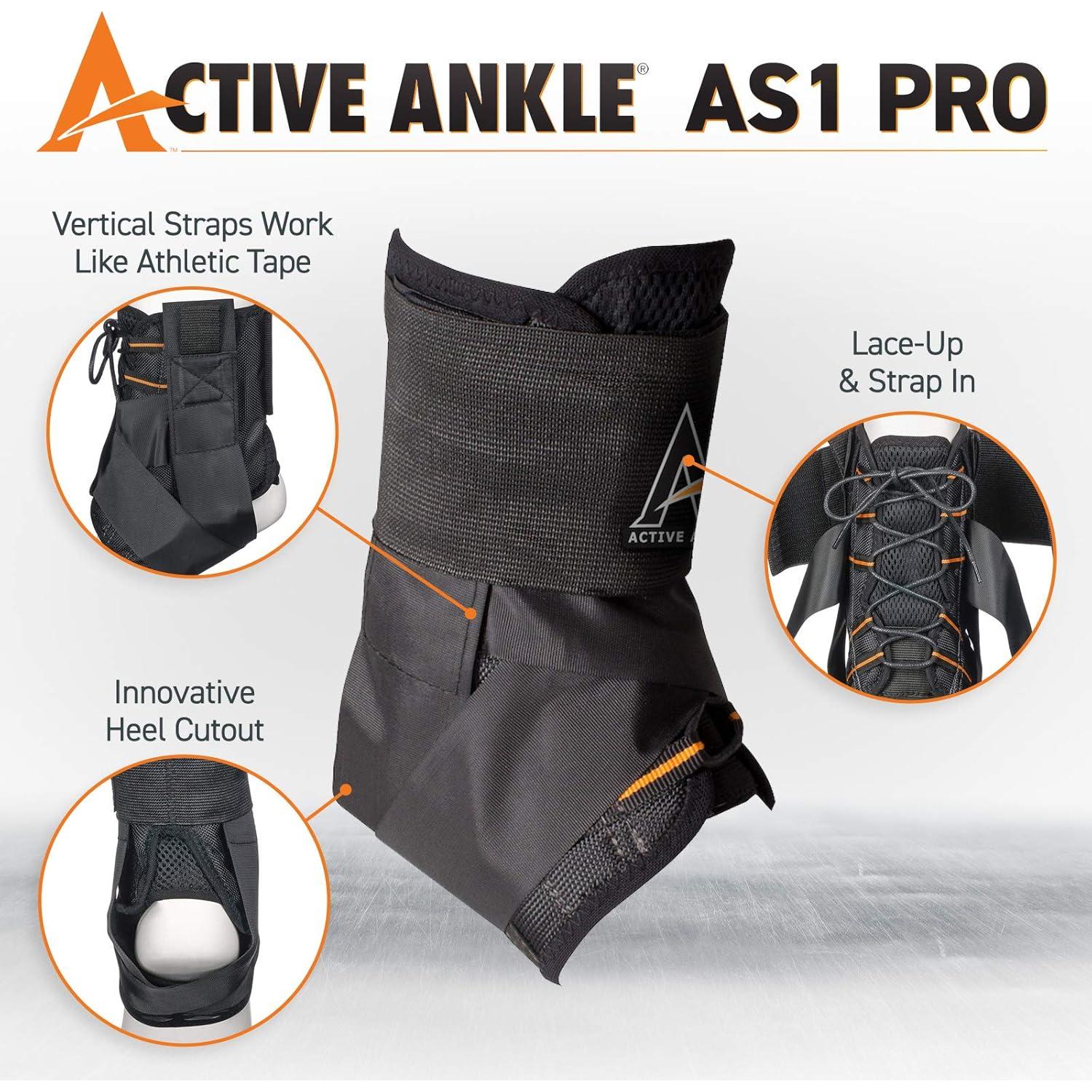 Férula de Tobillo Cramer AS1 Pro Cordones Unisex Negro X-Pequeño