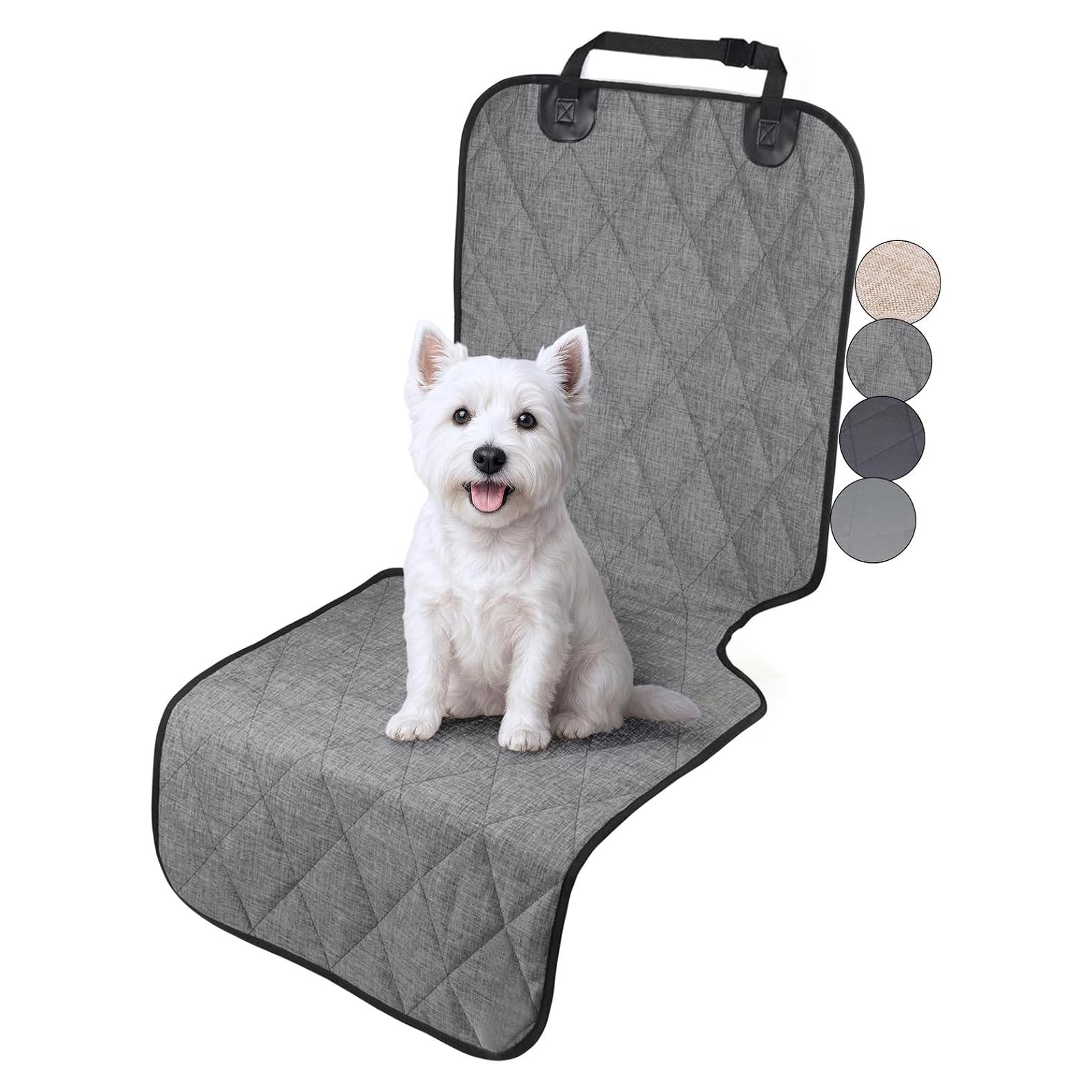 Funda de Asiento Delantero para Perros VIVAGLORY 63 cm Gris Jaspeado