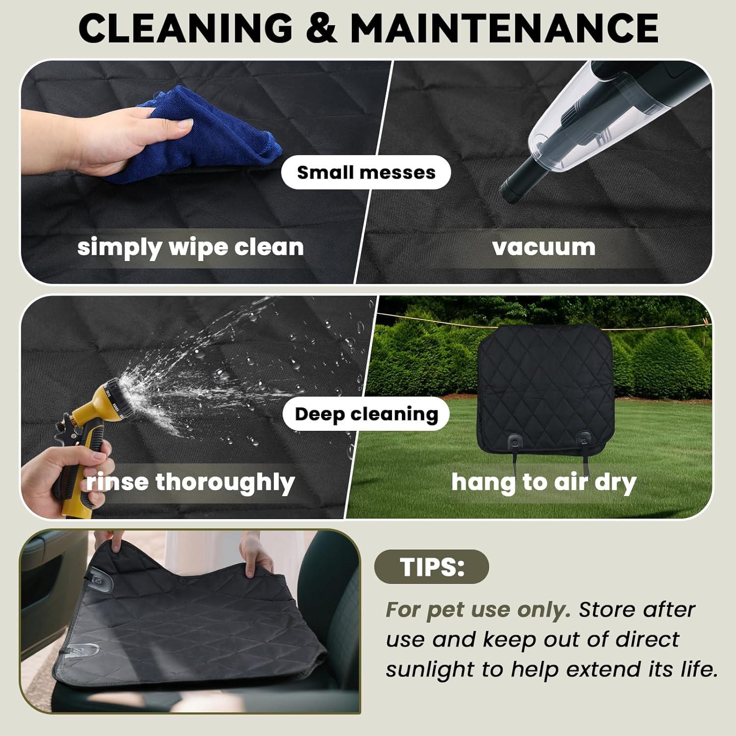 Funda de Asiento Delantero para Perros VIVAGLORY 63 cm Gris Jaspeado