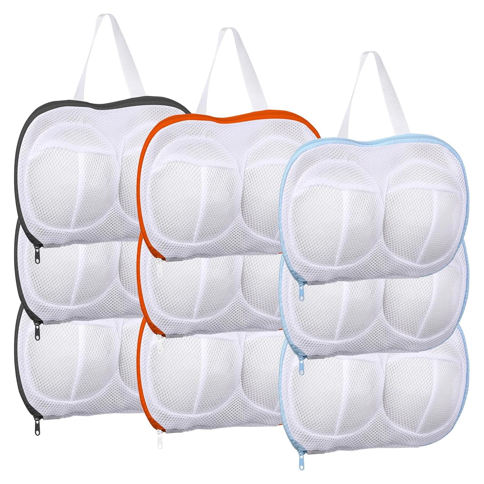 9 Bolsas de Lavado de Sujetadores Ribbonlic - Malla Grande