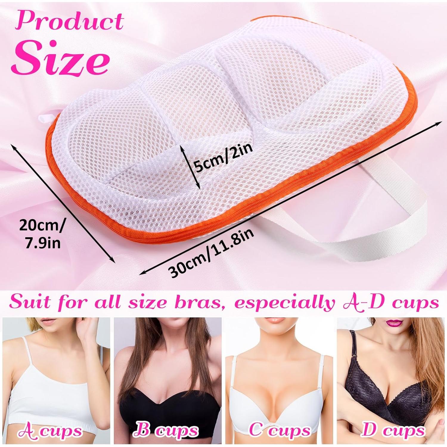 9 Bolsas de Lavado de Sujetadores Ribbonlic - Malla Grande