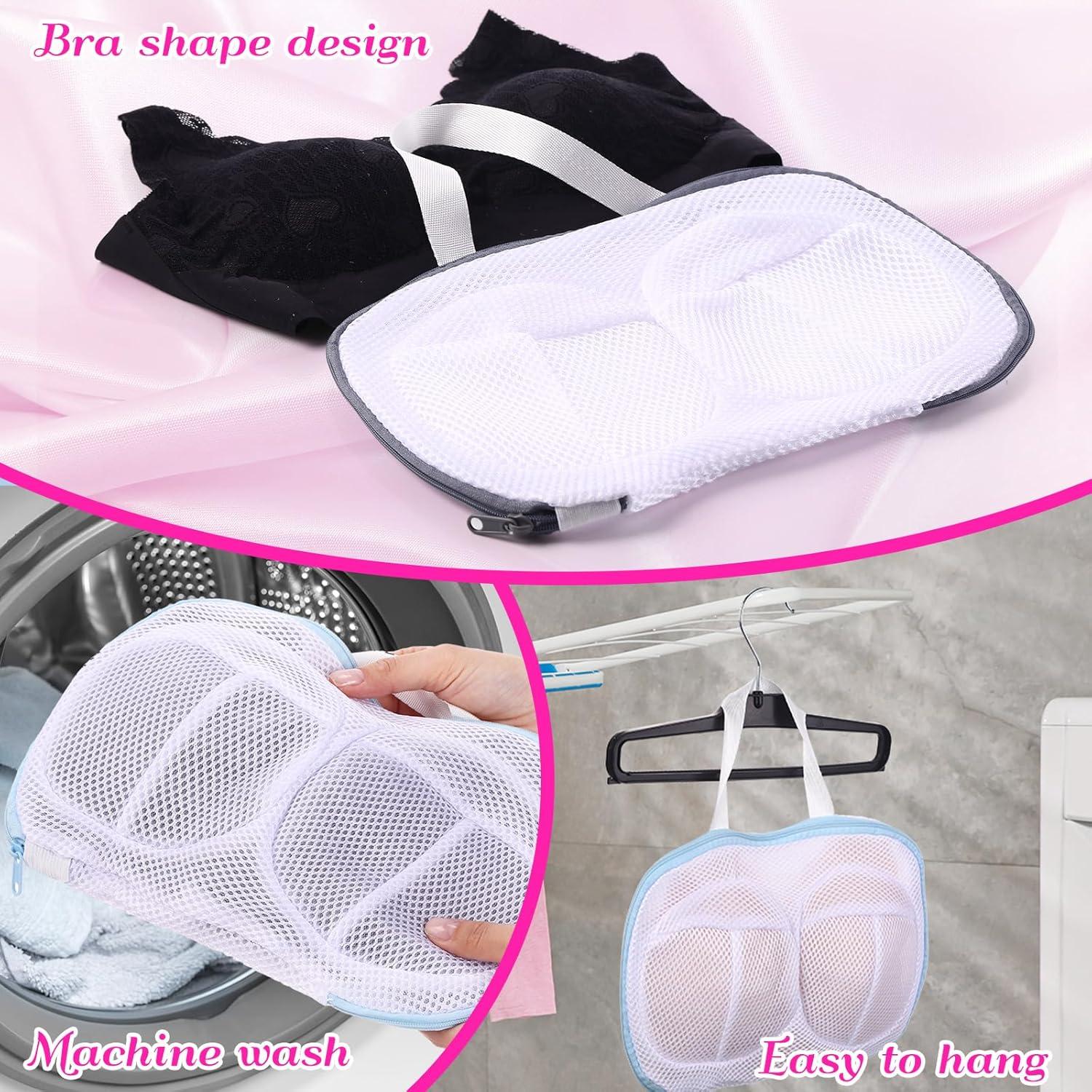 9 Bolsas de Lavado de Sujetadores Ribbonlic - Malla Grande