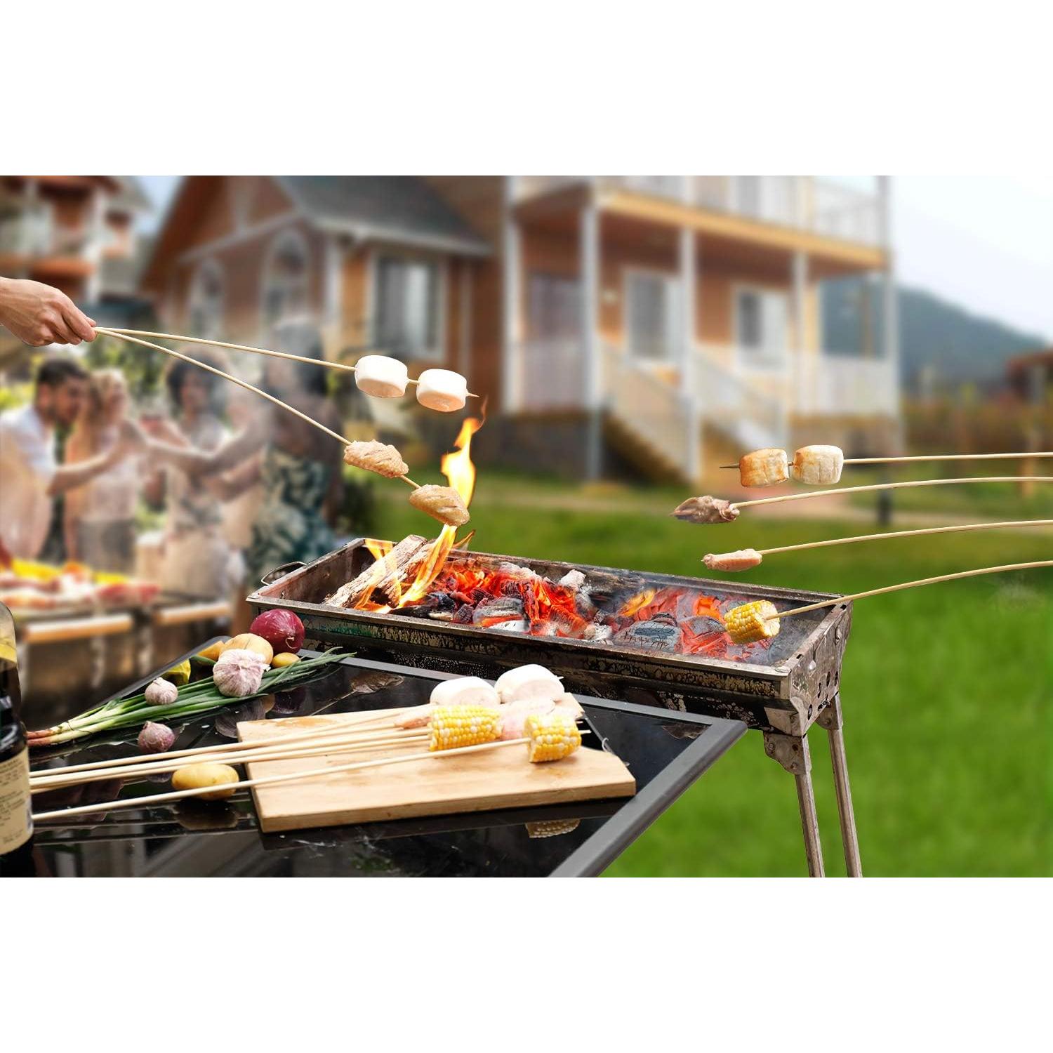 60 Palitos de Asar de Bambú NadaKin 75 cm para S'mores