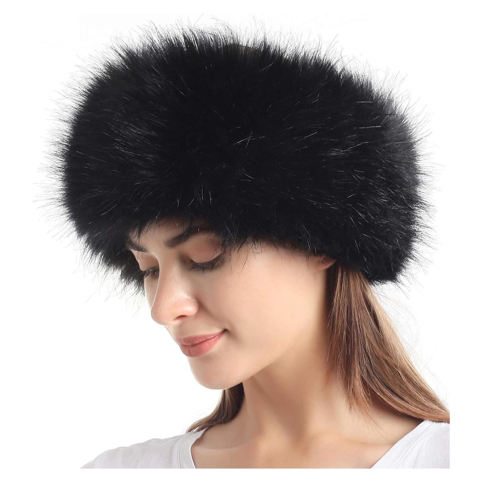 Diadema de Piel Sintética SY Soul para Mujeres - Calentador de Oídos